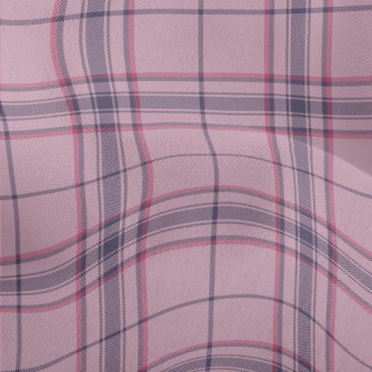 Pink And Purple Large Plaid Lightweight Performance Linen