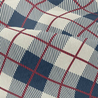 Blue Scotch Plaid Modern Jersey