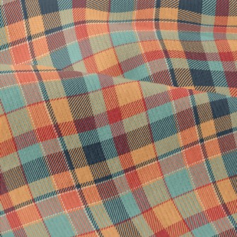 Orange Scotch Plaid Modern Jersey