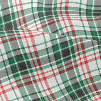 Red And Green Small Plaid Modern Jersey