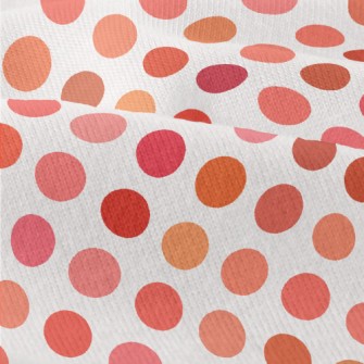 Pink Orange Dots Modern Jersey
