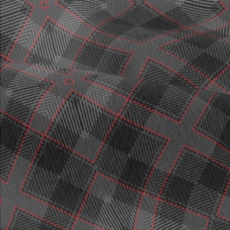 Black Woven Plaid Modern Jersey