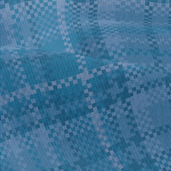 Blue Fine Plaid Modern Jersey