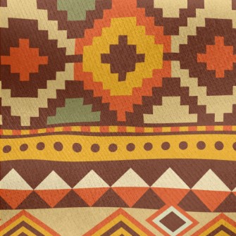 Ethnic Style Jersey Backed Fleece