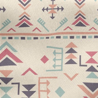 Colorful Triangle Diagram Jersey Backed Fleece