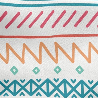 Tribal Drawings Jersey Backed Fleece