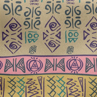 Ancient Chinese Characters Jersey Backed Fleece