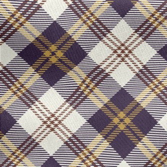 Elegant Purple Plaid Jersey Backed Fleece
