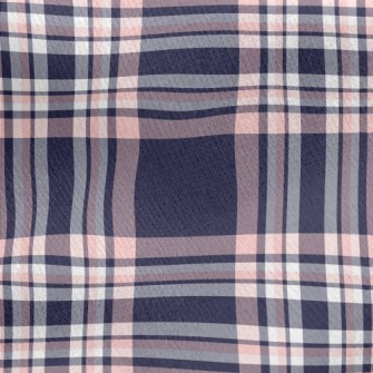 Purple Plaid Jersey Backed Fleece
