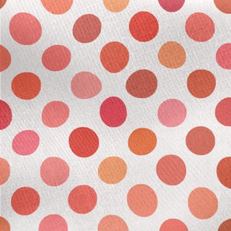 Pink Orange Dots Jersey Backed Fleece
