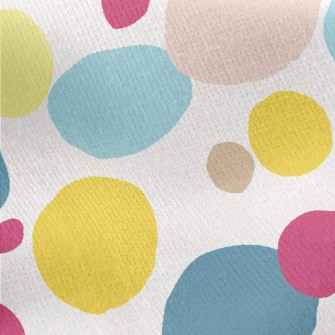 Colorful Dots Jersey Backed Fleece
