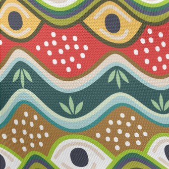Tribal Eyes Pongee