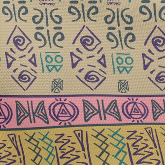 Ancient Chinese Characters Pongee
