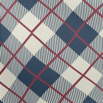 Blue Scotch Plaid Pongee