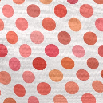 Pink Orange Dots Pongee