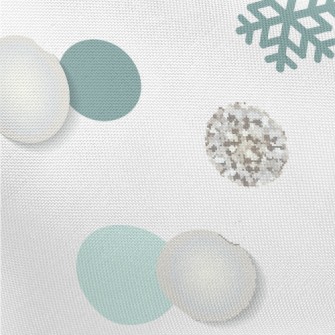 Bright Snowflake Dots Pongee