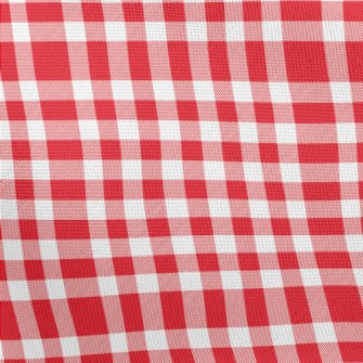 Red And White Plaid Pongee