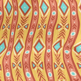 Cute Tribal Stripes Stretch Jersey