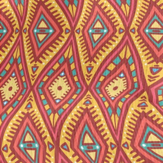 Cute Orange Doodle Stretch Jersey