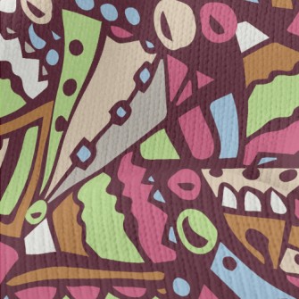 Color Triangle Design Stretch Jersey