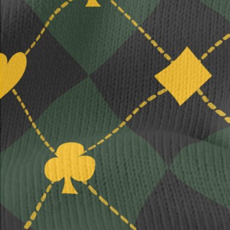 Playing Card Plaid Stretch Jersey