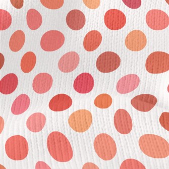 Pink Orange Dots Stretch Jersey