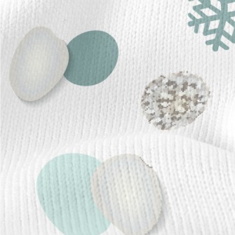 Bright Snowflake Dots Stretch Jersey