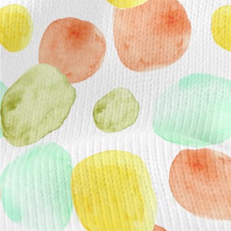 Watercolor Dots Stretch Jersey