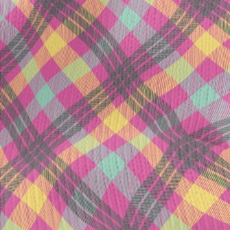 Bright Plaid Stretch Jersey