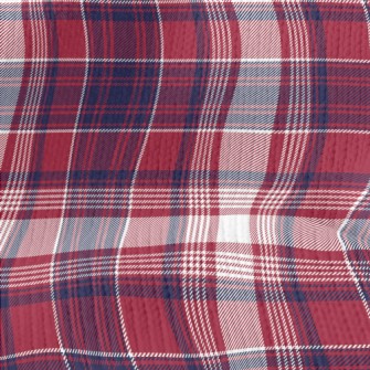 Autumn And Winter Plaid Patter Stretch Jersey