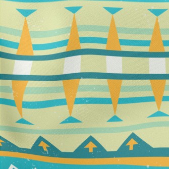 Geometric Arrow Pattern Lightweight Cotton Poplin