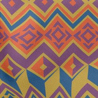 Lines And Triangles Abstract I Lightweight Cotton Poplin