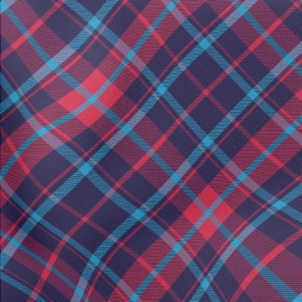 Bright Red And Blue Checkered Lightweight Cotton Poplin