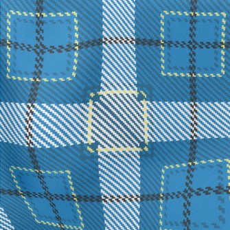 Blue Square Lightweight Cotton Poplin