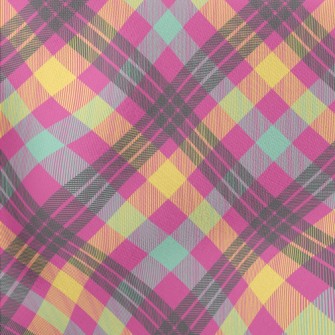 Bright Plaid Lightweight Cotton Poplin