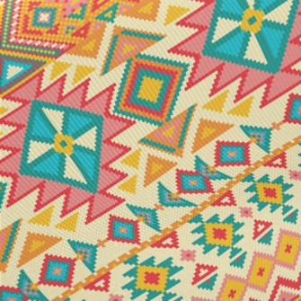 Geometry Layout Midweight Cotton Poplin