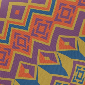 Lines And Triangles Abstract I Midweight Cotton Poplin