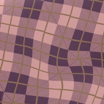 Pink And Purple Plaid Midweight Cotton Poplin