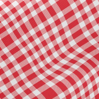 Red And White Plaid Midweight Cotton Poplin
