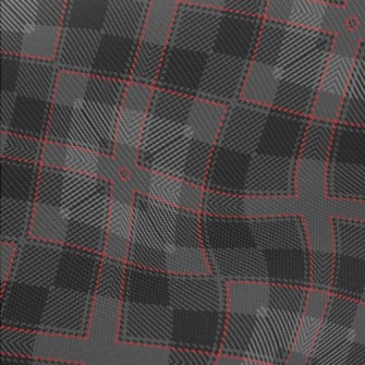 Black Woven Plaid Midweight Cotton Poplin