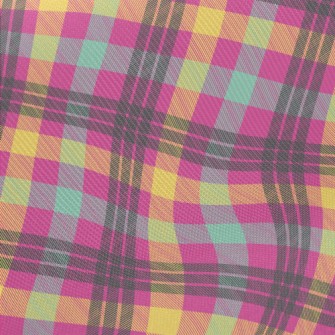 Bright Plaid Midweight Cotton Poplin