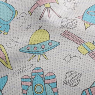 Space Equipment Athletic Mesh Flat Back