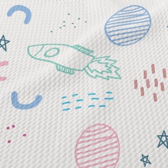 Planet Rocket Birdseye Piqué