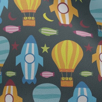 Rocket Ship Chiffon