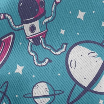 Planet And Dancing Spaceman Standard Corduroy
