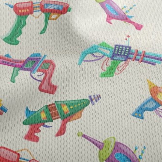 Various Colorful Toy Pistols Athletic Mesh Flat Back