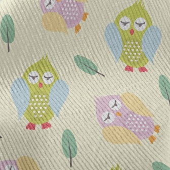 Googly-eyed Owl Standard Corduroy