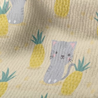 Pineapple Gray Cat Terry