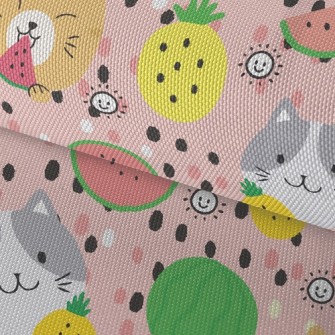 Fruit Loving Cat Waterproof Oxford