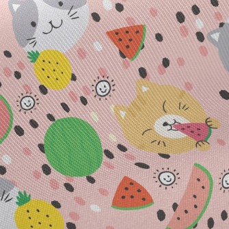 Fruit Loving Cat Twill